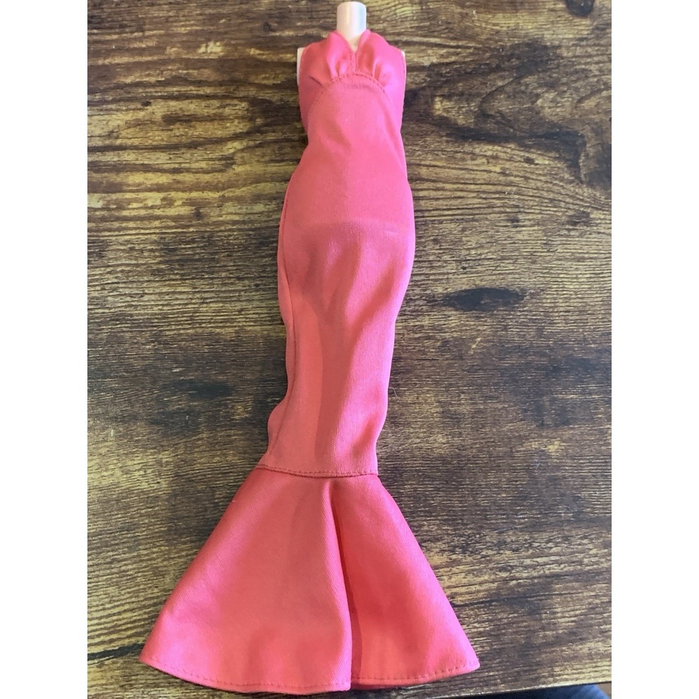 Mego Original Vintage Cher Barbie Doll 1976 Hot Pink Halter Dress Mermaid
